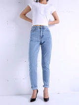Vintage High-Waist Denim Pants