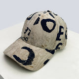 Vintage Letter Baseball Cap