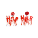 Exaggerated Halloween Horror Earrings