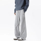 Vintage-Sweatpants mit geradem Bein und Falten