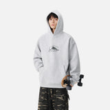 Streetwear Swordfish Print Casual Hoodie
