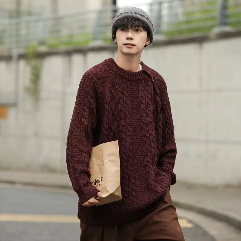 Breathable Warm Retro Simplicity Knitted Sweater