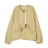 Trendy Casual Loose Hooded Windbreaker Jacket