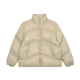 Doudoune bomber à col montant et logo métallique