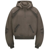 Sweat à capuche vintage patchwork streetwear pour homme