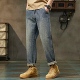 Y2K Vielseitige Jeans mit lockerer Passform und geradem Bein