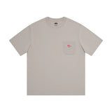 Japanese Style Embroidered Pocket T-Shirt