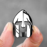 Bold Spartan Mask Stainless Ring