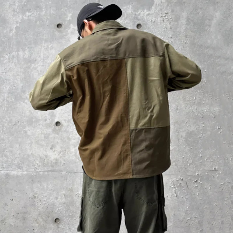 T-shirt technique Y2K Streetwear à patchwork