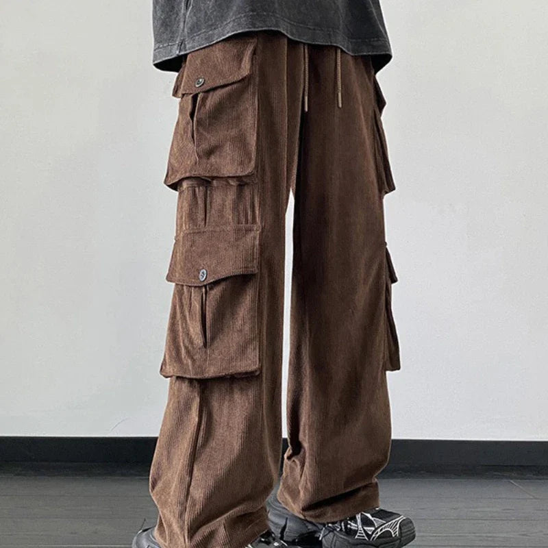 Versatile American Stylish Multi Pocket Pants