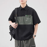Corean Style Vibrant Short Sleeve Crewneck Polo T-Shirt