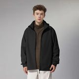 High-Collar Zipper Jacket