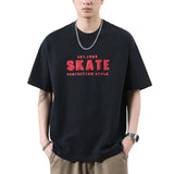 ハイエンドアメリカンスタイルニットプリントTシャツ