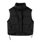 Minimalist Quilted Women’s Stand-Collar Vest