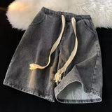 Vintage Korean Style Casual Relax Denim Short