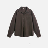 Vintage Oversized Flannel Cuban Collar Shirt