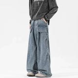 Retro-Jeans im amerikanischen Stil, schlicht und locker geschnitten