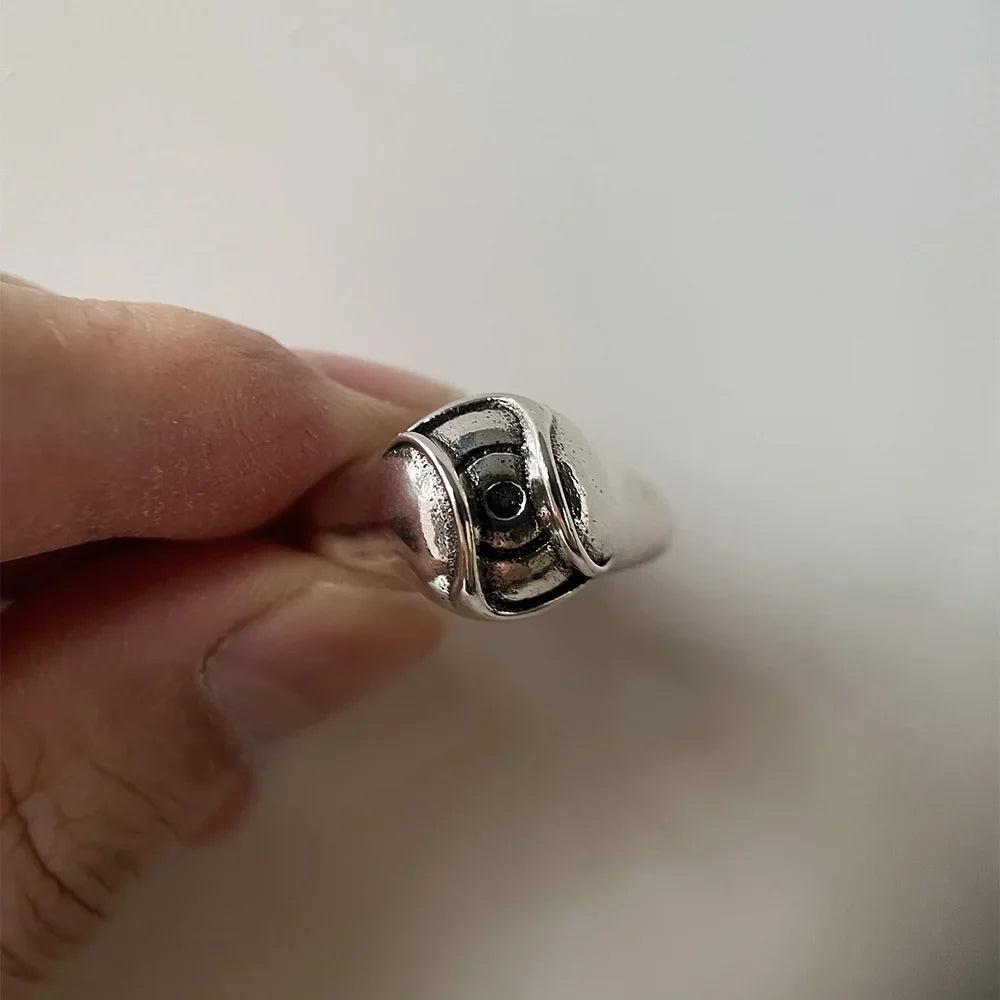 Gothic Adjustable Retro Ghost Eye Ring