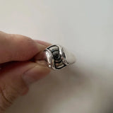 Gothic Adjustable Retro Ghost Eye Ring