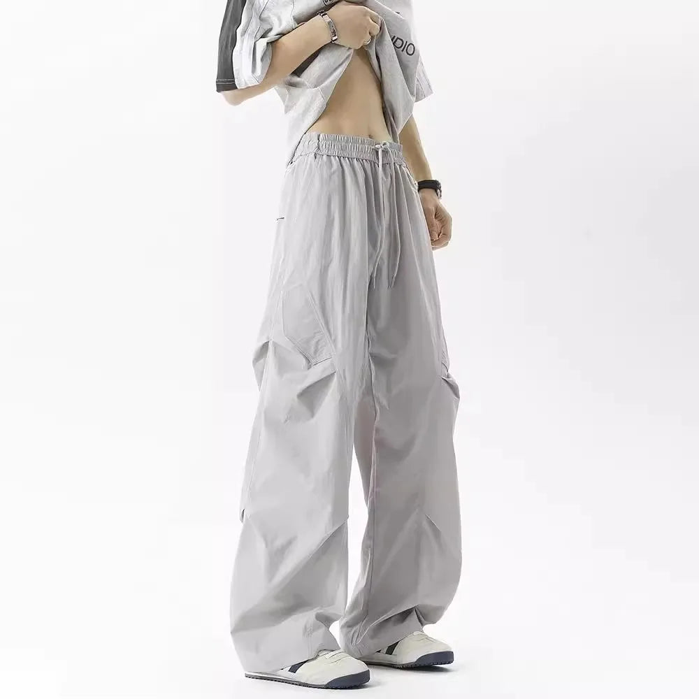 Versatile Wide Leg Pleated Casual Pants