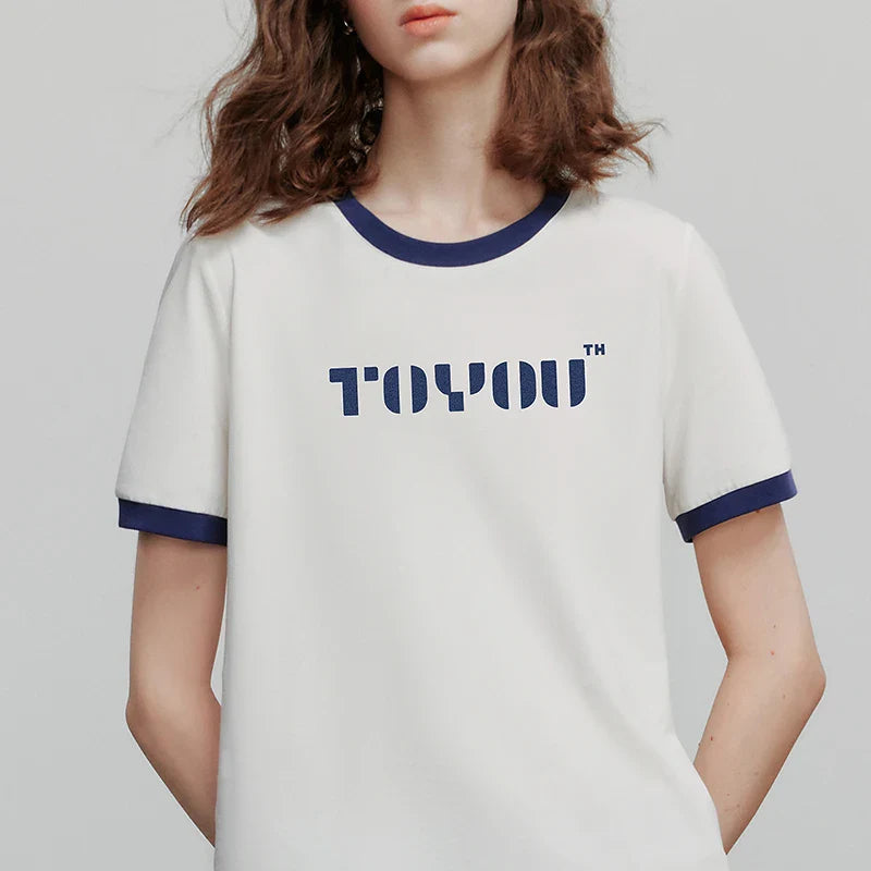 Stylish Short Sleeve Floral Print T-Shirt