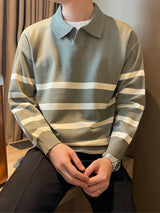 Vintage-Strickpullover für Herren mit Streifen