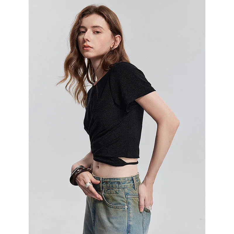 Stylish Short Sleeve Spring Womens T-Shirt
