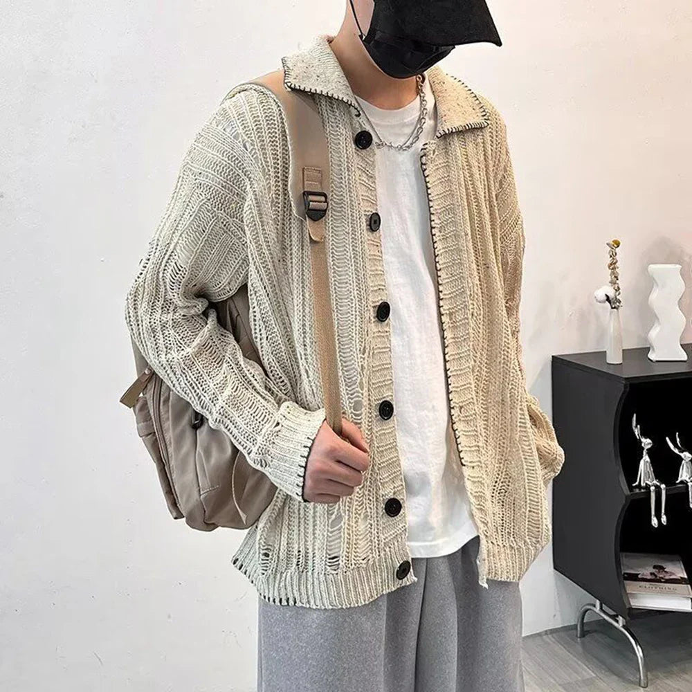 Autumn Korean Style Cozy Knitted Winter Cardigan