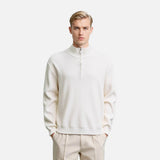 Cozy Knitted Zipper Long Sleeve Sweater
