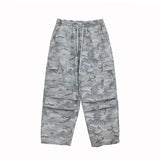 Pantalon parachute camouflage gris froid