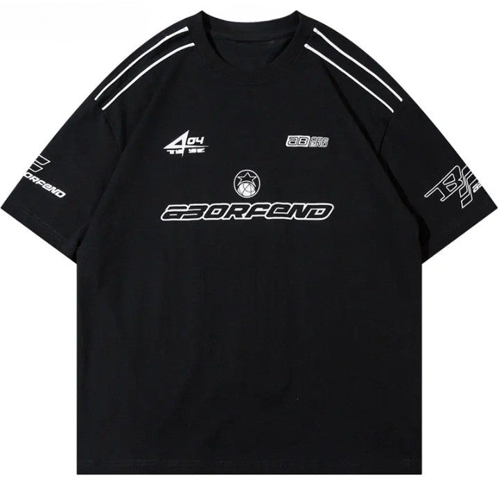 Y2k Oversized Racing T-shirt