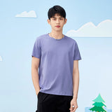 Simple O-Neck Stretch Solid Tee