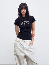Vintage Letter Print Casual Cotton T-Shirt