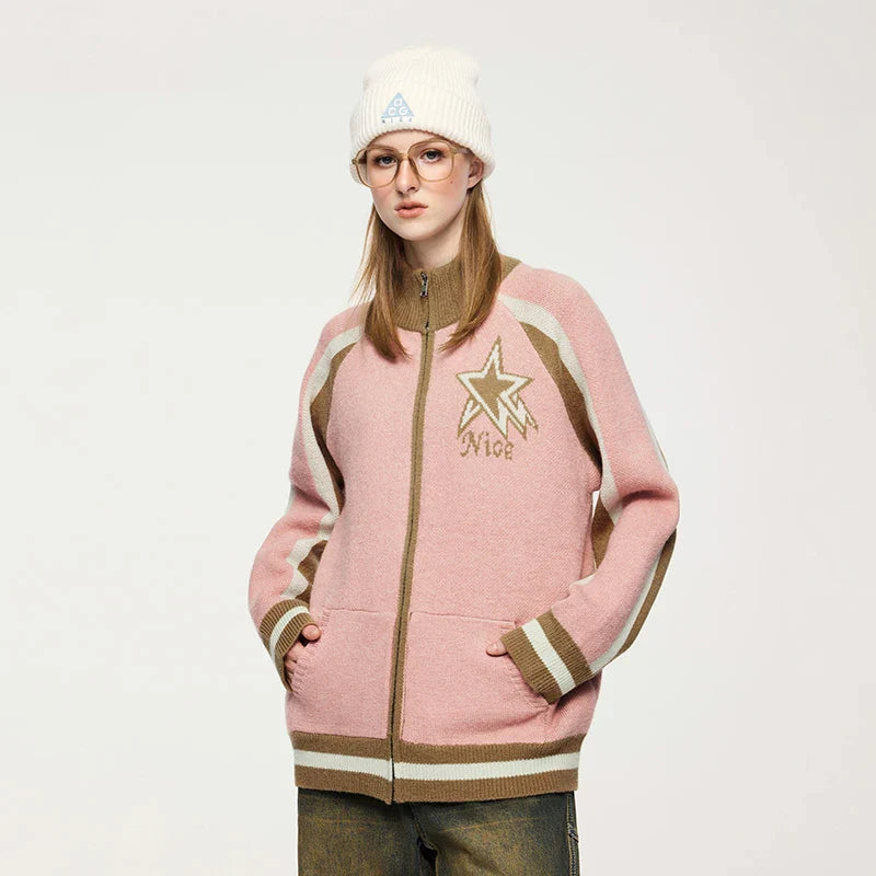 Oversized Star Emblem Sweater