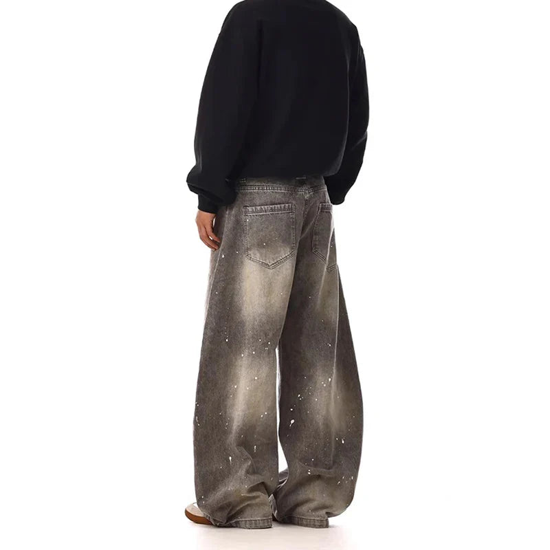 Baggy Gray Vintage High Waisted Jeans