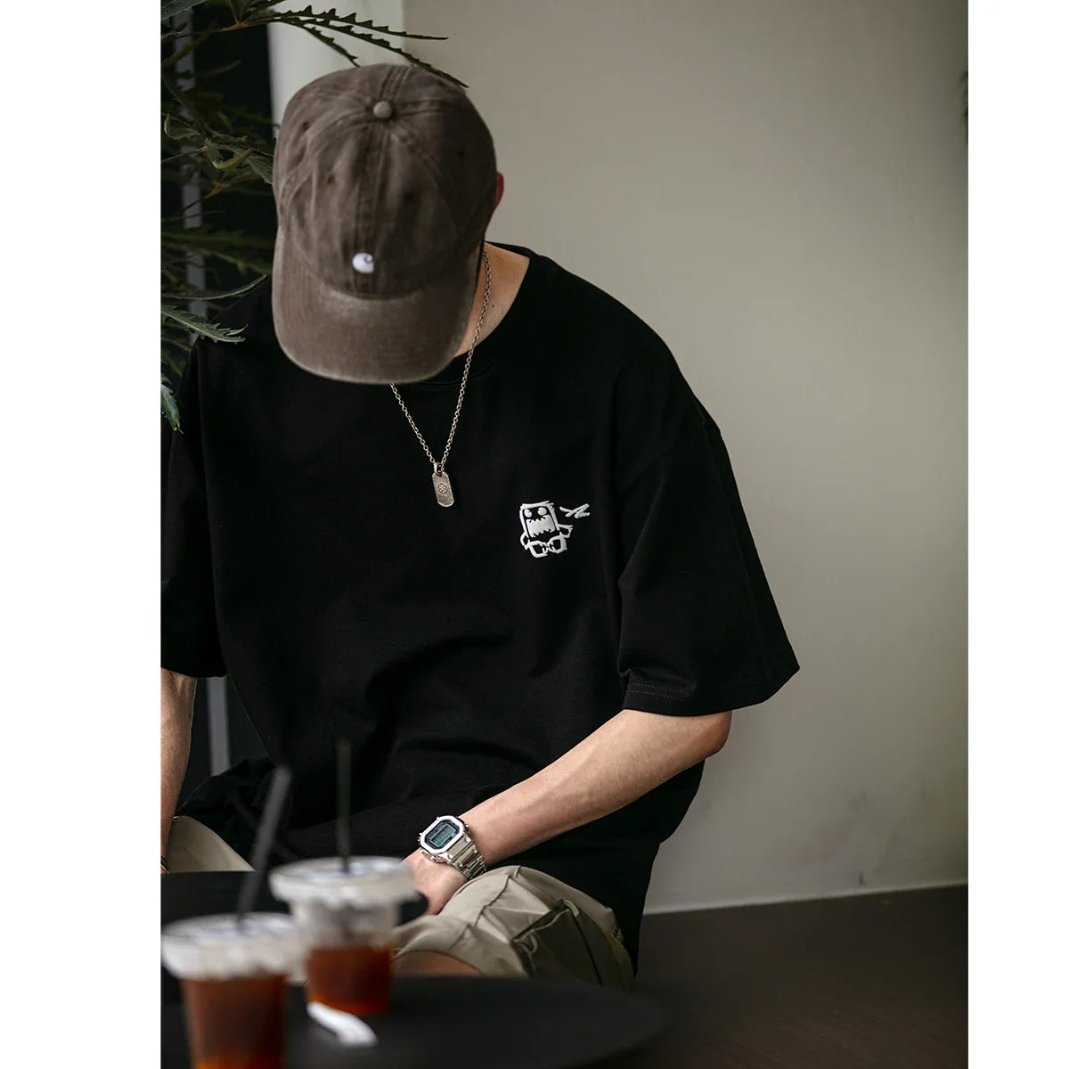 소프트 보이 오버사이즈 한국 티셔츠