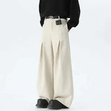 American Wide Leg Pleated Trousers