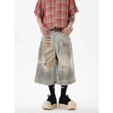 Vintage Rust Dyed Wide Leg Jorts
