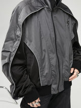 Avantgarde-Windjacke mit reflektierenden Kontrastfarben