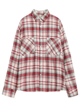 Chemise en coton à carreaux colorés pour femme, style streetwear tendance