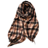 Vintage Plaid Cashmere Scarves