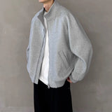 Streetwear Plain Wool Campus Casual Sweatshirt