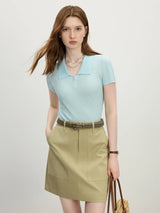 Translucent Summer Polo Women T-Shirt