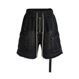 Zip-Up Loose Washed Pocket Jorts