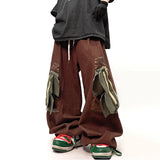 Streetwear Personalized Cargo Wide Leg Jeans