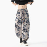 Comfortable Chinese Style Printed Harem Pants