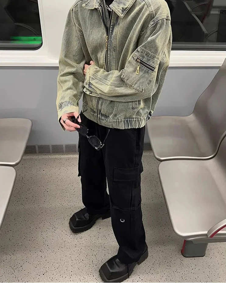 Retro American Style Washed Denim Jacket
