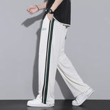 Minimalist Athletic Track Wide Leg Sweatpants