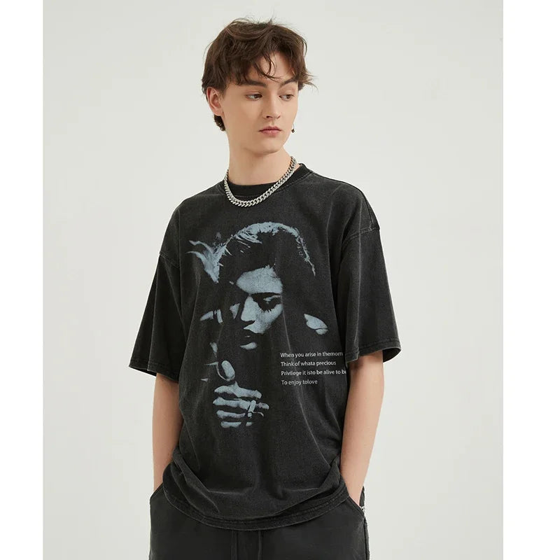 Vintage Human Retro Grafik-T-Shirt