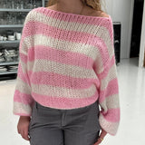 Lockerer Vintage-Y2K-Pullover